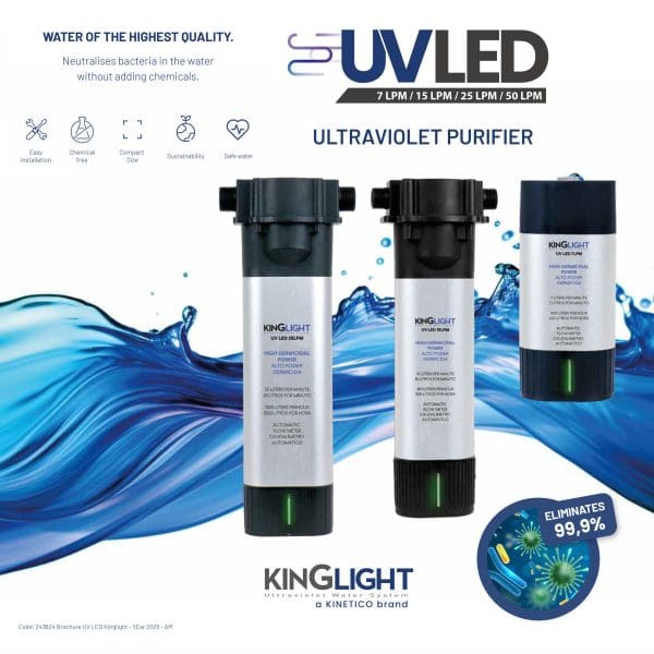 KINGLIGHT-25 LED UV lámpa 3/4"