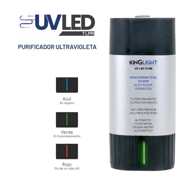 KINGLIGHT-7 LED UV lámpa 1/4" - 3/8" Quick